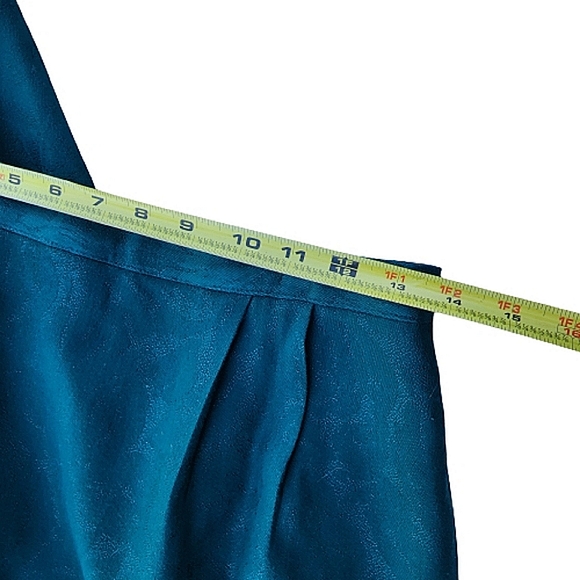 Womens 10P Modern Matriarch Vintage Rich Green Brocade Blazer Skirt Set - Picture 3 of 13